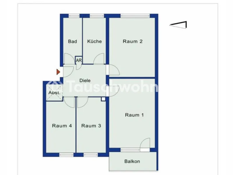 Tauschwohnung: 4-Zimmer-Wohnung in Reinickendorf zum tauschen — photo 1
